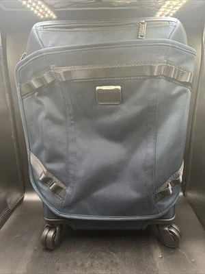 *READ* TUMI international Front Lid Expandable 4 Wheel Carry On - Navy - Image 1 of 4