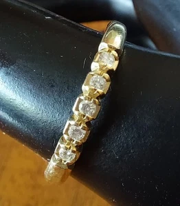 Goldschmiede-Brillantring 585,besetzt mit 5 kl. Brillanten, Top Wesselton vs-si. - Bild 1 von 7