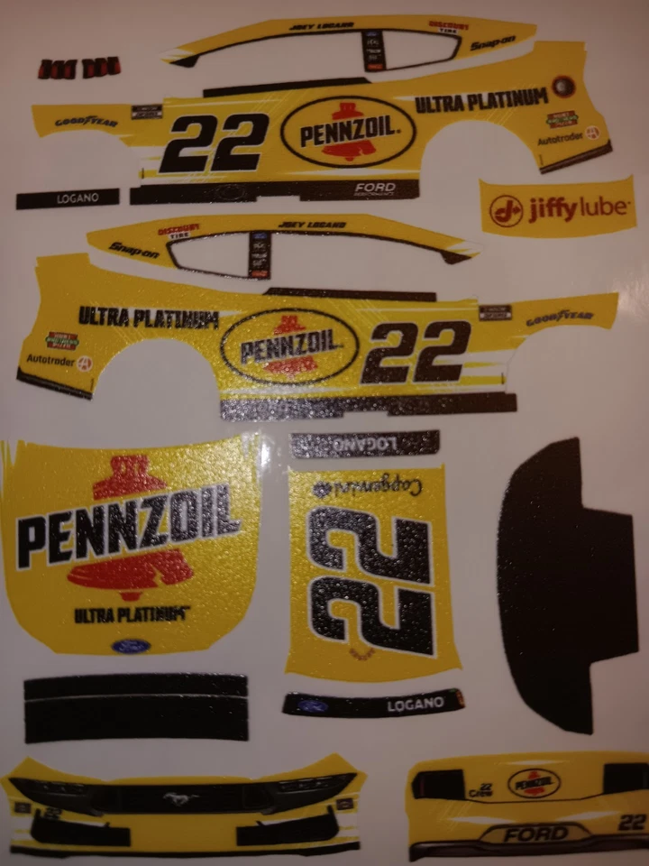  Calcomanías pelar y pegar Joey Logano Ultra Premium 2025 1/64 Foto 1 de 1