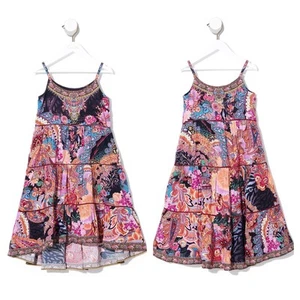 Milla By Camilla Mayfair Mary Kids High Low Hem Dress Size 10 Rhinestone - Picture 1 of 12