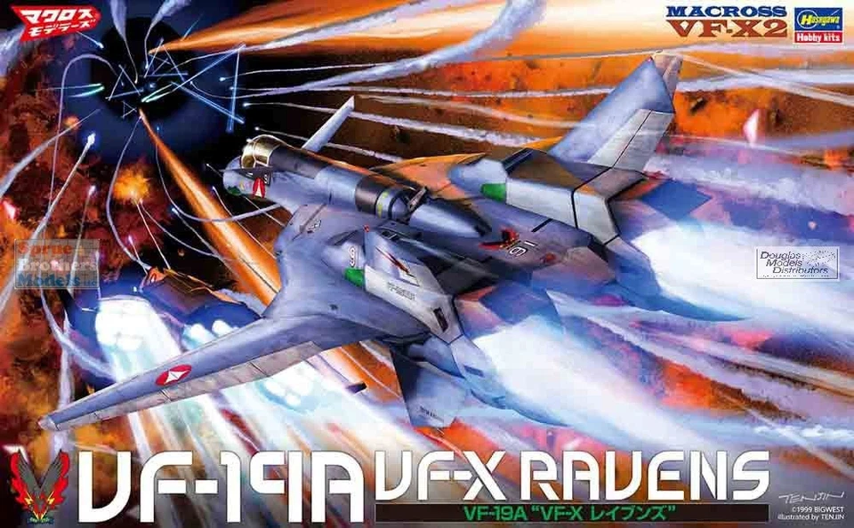 HAS65873 1:48 Hasegawa VF-19A VF-X Ravens 'Macross' - Image 1 of 1