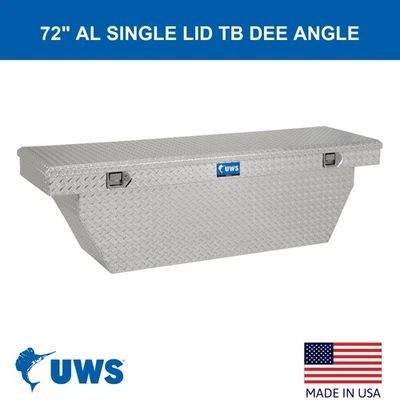 FOR 2008-2022 Ford F-450 Super Duty 72" Angled Crossover Truck Tool Box - Image 1 of 4