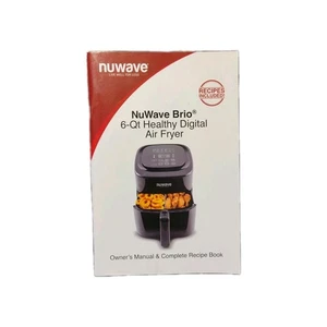 NuWave Brio Healthy Digital 6Q Air Fryer Owner's Manual w/ Recipes - Picture 1 of 1