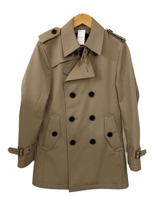 Burberry Black Label Men's Trench Coat Beige Polyester Size S  #EJ ZCA - Picture 1 of 5