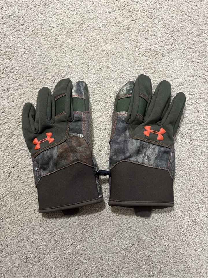 Under Armour Speed Freek Camo Gloves Mossy Oak Treestand Large - Image 1 of 3