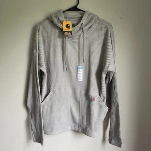 Sudadera con capucha para mujer Carhartt Waffle tejida ligera talla pequeña NUEVA - Imagen 1 de 7