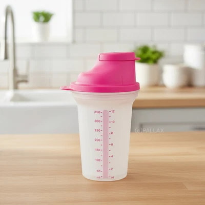 TUPPERWARE D214 SHAKE-IT 350 ML PINK SCHÜTTELBECHER SHAKER - Bild 1 von 2