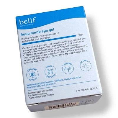 BELIF Aqua Bomb Eye Gel .16oz/5mL Travel Size NIB - Image 1 of 2