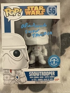 Funko Pop Star Wars Snow trooper Signed By Alan Swaden See Desc - Picture 1 of 7