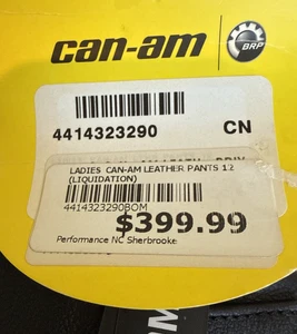 Can Am Leather Ladies Pants Sz 12 $399 NWT Brand New MC Riding Leather Pants - Bild 1 von 15