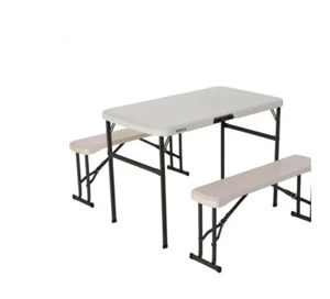 Lifetime | Table set with chairs Lifetime Cream 106 x 61 x 74 cm - Picture 1 of 6