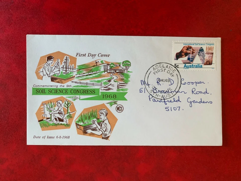 AUSTRALIA 1968 FDC WCS SOIL SCIENCE CONGRESS CHEMISTRY COMPUTER - Image 1 of 1