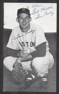 Gene Conley Boston Red Sox Signed Vintage JD McCarthy Photo-Postcard - Picture 1 of 2