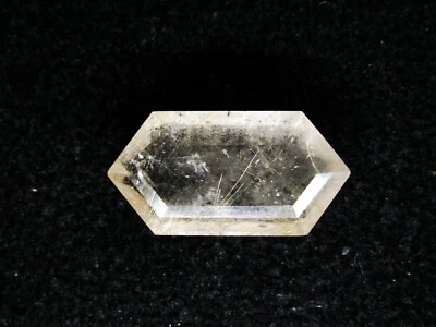 Natural Golden Rutilated Quartz Gemstone Elongated Hexagon Shape Loose Rutile - Image 1 of 4