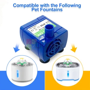 USB Wasserpumpe Haustier Katze Wasserbrunnen Wasserspender bürstenlos DC 5 V 1,5 W - Bild 1 von 10