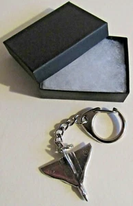 F) KEYRING PEWTER AVRO VULCAN JET DELTA WING STRATEGIC HIGH ALTITUDE BOMBER - Picture 1 of 3