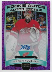 19/20 O-PEE-CHEE PLATINUM VIOLET PIXELS ROOKIE AUTOGRAPH Kaden Fulcher #RKF - Picture 1 of 1