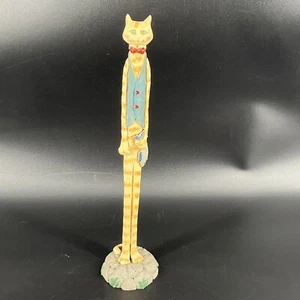 Jim Shore Tabby Cat Skinny Figur Resin 1991 Vintage Folk Art 12" Tall Rare - Bild 1 von 19