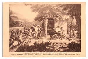 Sonntagmorgen in Minen von Charles Nahl Crocker Gallery Sacramento CA Postkarte - Bild 1 von 2