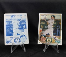 2023 Topps Chrome Cal Stevenson Cyan Printing Plate Refractor RC 1/1 Oakland A’s