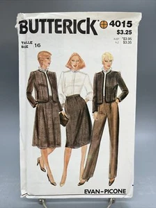 Butterick Sewing Pattern 4015 Women’s Size 16 - Picture 1 of 4