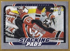 1996-97 Be A Player Stacking the Pads #5 Martin Brodeur - New Jersey Devils