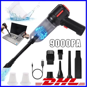 120W Elektrische Staubgebläse Mini Staubsauger Set 9000PA PC Tastatur Reinigung - Bild 1 von 14