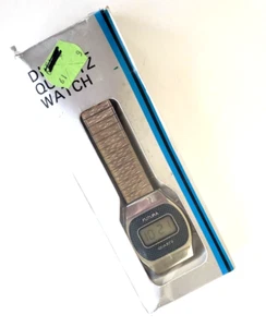 Reloj De Colección Futura LCD Digital Tono Plateado Cuarzo Para Hombre Nueva Batería Speidel en Caja - Imagen 1 de 11