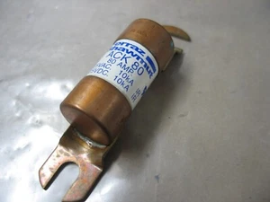 NUEVO FUSIBLE CARRETILLA ELEVADORA FERRAZ SHAWMUT ACK 80 125V AC/DC 80A P9318 - Imagen 1 de 3