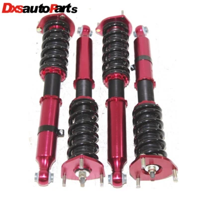 Nuevos kits completos de reducción de suspensión Coilovers para 86-92 Toyota Supra ROJO Foto 1 de 3
