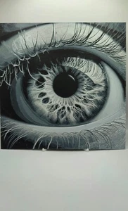 Realistic Female Eye Poster - 3D Effect Wall Art Print - Intricate Detail Eye - Picture 1 of 13