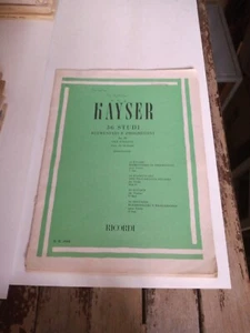 KAYSER PER VIOLINO 1981 RICORDI - Picture 1 of 1