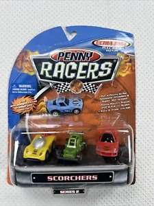 2002 Takara Funrise Ultra Fast Penny Racers Scorchers 3 Pack Pull-Back - Bild 1 von 4