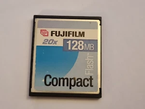 FUJIFILM 128MB COMPACT FLASH MEMORY CARD 20X SPEED - Picture 1 of 1