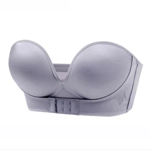 Strapless Push Up Bra Women Front Closure Seamless invisible Lingerie Bralette - Picture 1 of 15