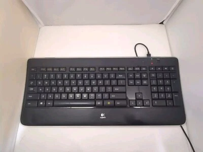 Logitech K800 Rechargeable Wireless Keyboard For Repair/Parts Blinking Red READ - Image 1 of 4