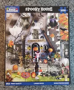 NEW White Mountain SPOOKY HOUSE 1000 piece puzzle Halloween Lori Schory - Picture 1 of 6