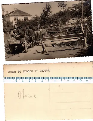 Foto WW2 Regio Esercito Posto Di Blocco A PROZOR Jugoslavia Bosnia Ed Erzegovina • 10€