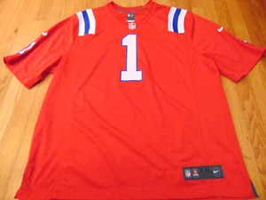 NIKE NFL NEW ENGLAND PATRIOTS CAM NEWTON RETRO RED JERSEY SIZE 2XL - Picture 1 of 6