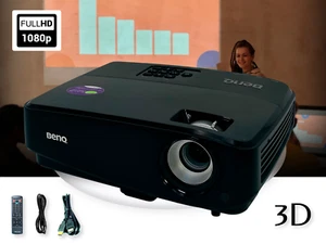 DLP Projector 3000 ANSI for Conference Meeting Room Office PC 3D Ready Full HD - Picture 1 of 13