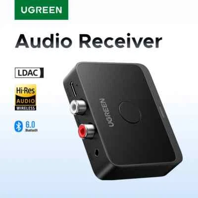 Ugreen Bluetooth 6.0 Receiver with LDAC Hi-Res Bluetooth Audio Adapter 3.5mm RCA - Image 1 of 4