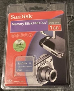 Brand New SanDisk SDMSPD-1024-A11 1.0 GB MemoryStick Pro Duo Sony - Picture 1 of 2