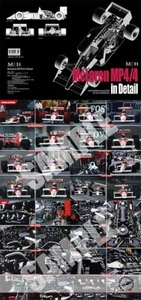 McLAREN MP4/4 DETAIL PHOTO BOOK for HIRO TAMIYA DeAGOSTINI 1/8 1/12 1/20 SENNA  - Picture 1 of 1