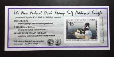 #RW65A 1998 - 1999 - US Federal Duck Stamp - Post Office FRESH - Image 1 of 2