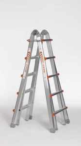 Waku Aluminium Telescopic Ladder 5 Steps TL18 - Made in Germany - Picture 1 of 2