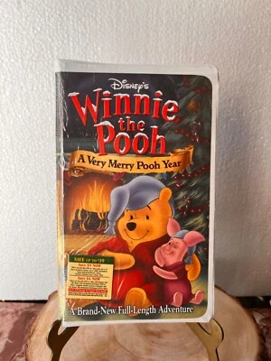 VHS Winnie the Pooh - A Very Merry Pooh Year (VHS, 2002) NEW sealed Foto 1 de 4