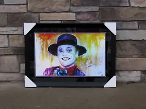 Stampa giclée firmata dall'artista Rob Prior Jack Nicholson Joker AP 1/10 Batman incorniciata - Foto 1 di 4