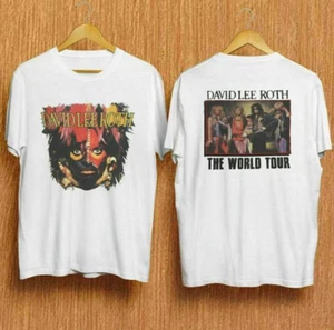 Vintage rare David Lee Roth The World Tour 1986 t-Shirt Double Sided - Picture 1 of 1
