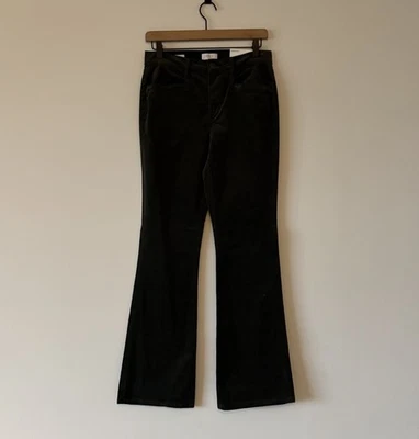 Loft Outlet 灯芯绒靴型裤子橄榄绿色女式 2 波西米亚学院假日全新带标签 — 第 1/4 张图片