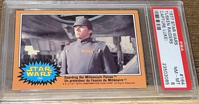 1977 O-PEE-CHEE OPC STAR WARS #164 GUARDING THE MILLENNIUM FALCON PSA 8 NM-MINT - Image 1 of 2
